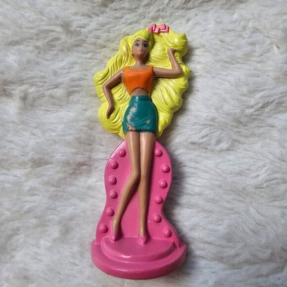 Vintage 1992 McDonald's Happy Meal Snap N Play Barbie Toy Figure Mattel - Picture 1 of 4